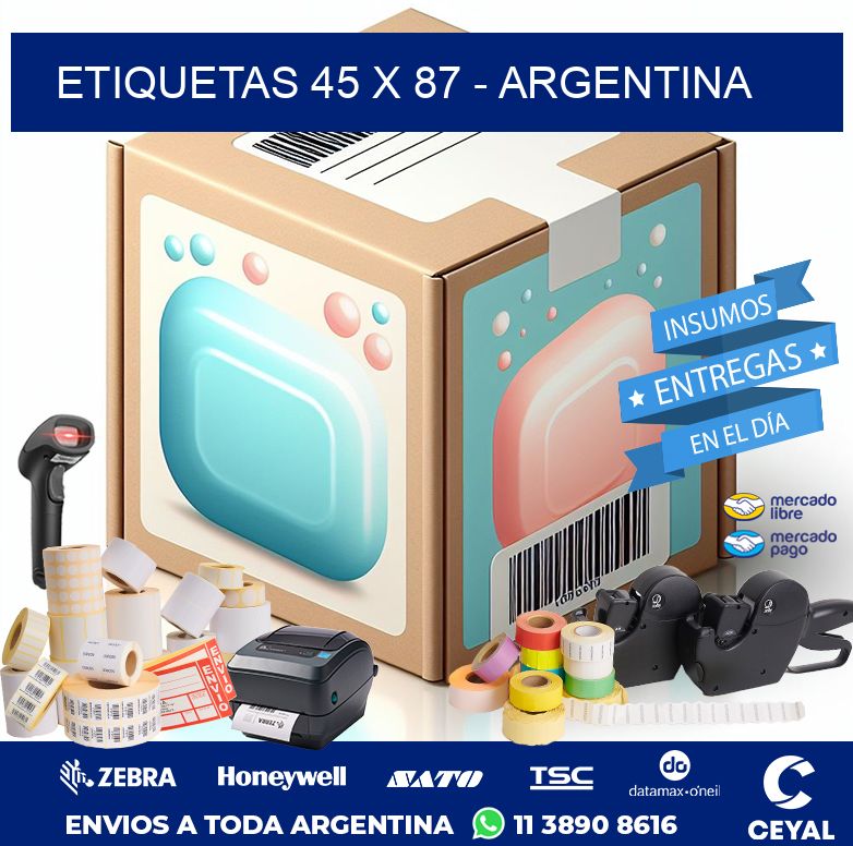 ETIQUETAS 45 x 87 - ARGENTINA