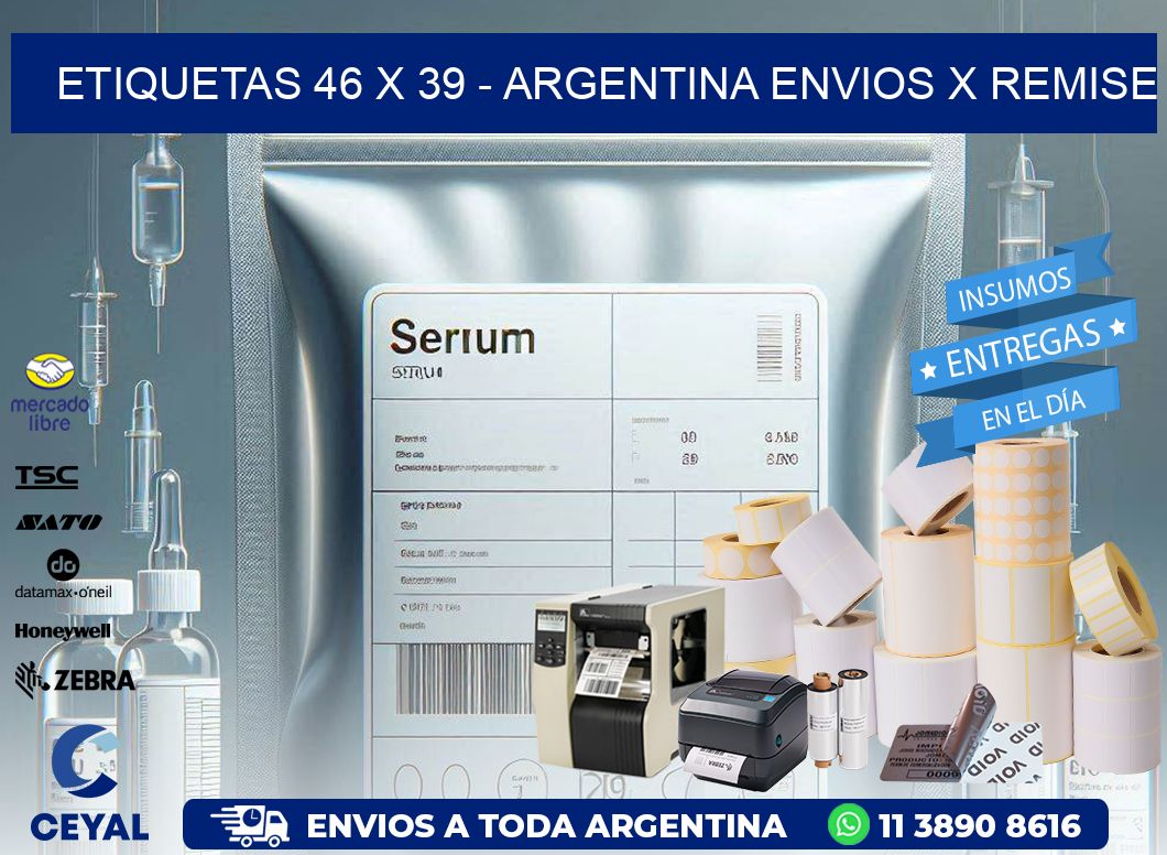 ETIQUETAS 46 x 39 – ARGENTINA ENVIOS X REMISE