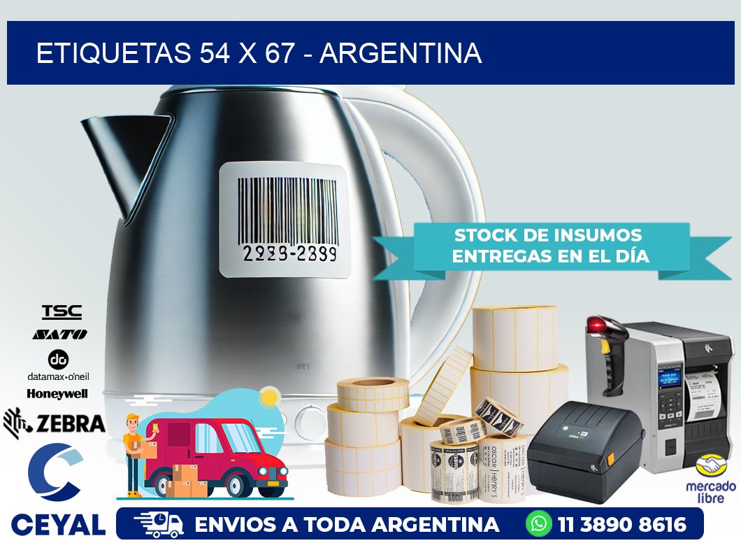 ETIQUETAS 54 x 67 – ARGENTINA