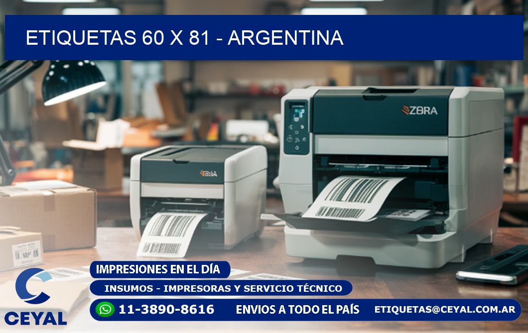 ETIQUETAS 60 x 81 - ARGENTINA