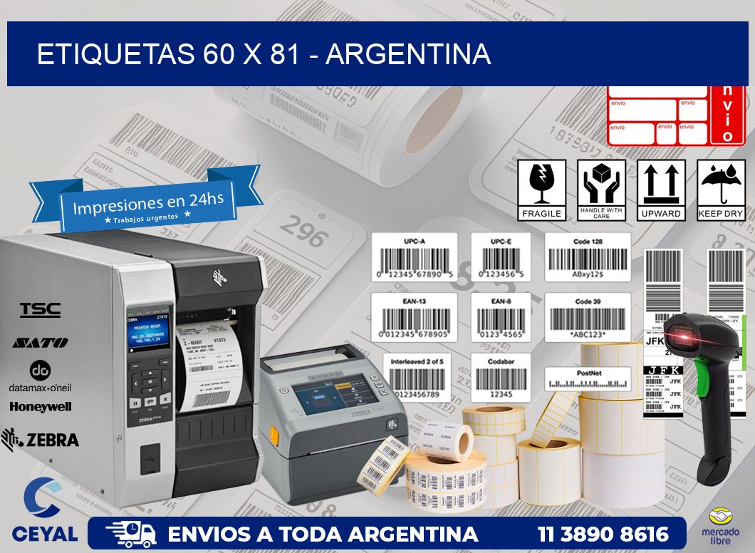 ETIQUETAS 60 x 81 - ARGENTINA