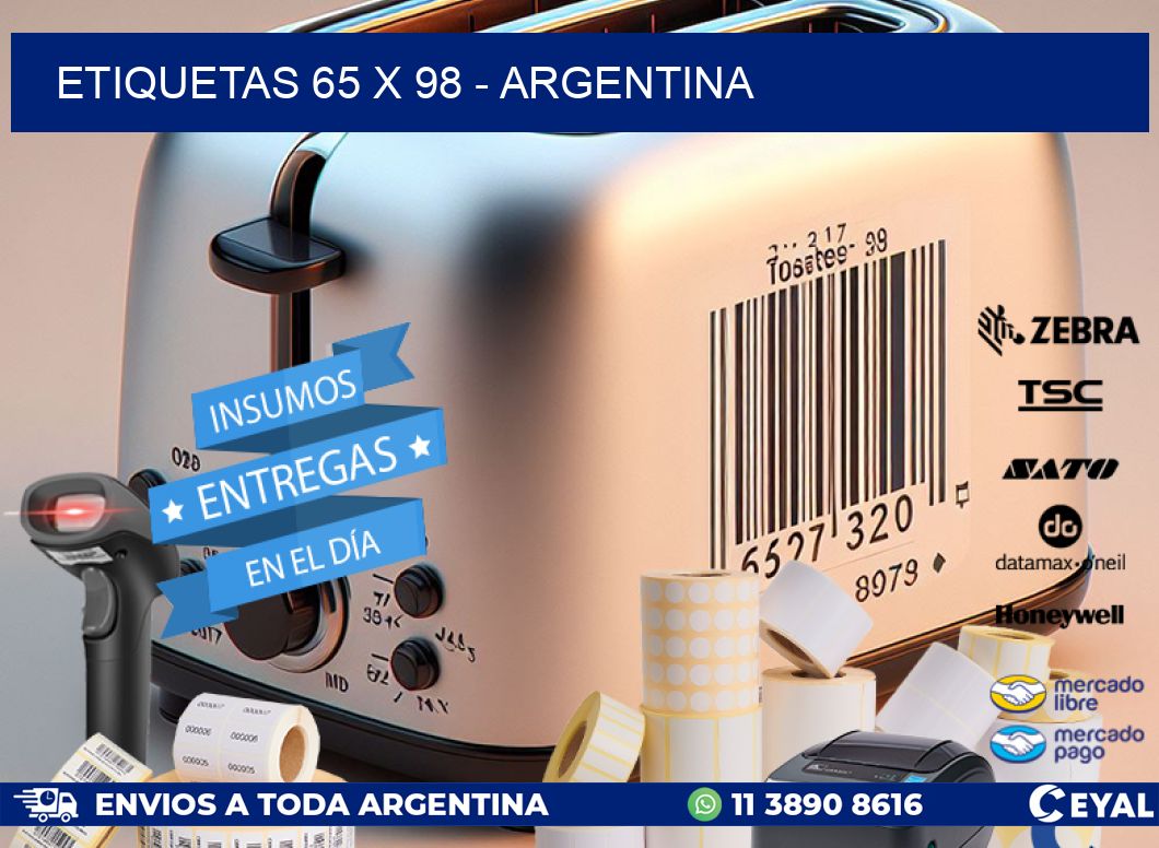 ETIQUETAS 65 x 98 - ARGENTINA