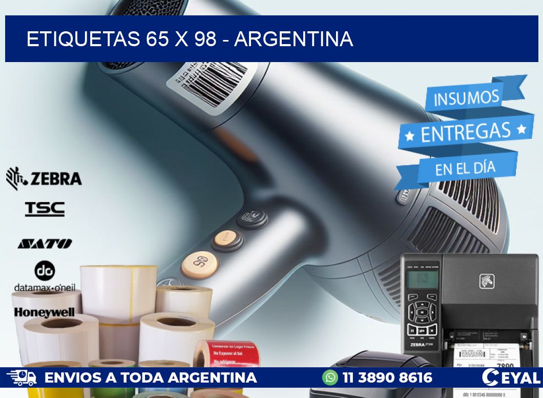 ETIQUETAS 65 x 98 - ARGENTINA