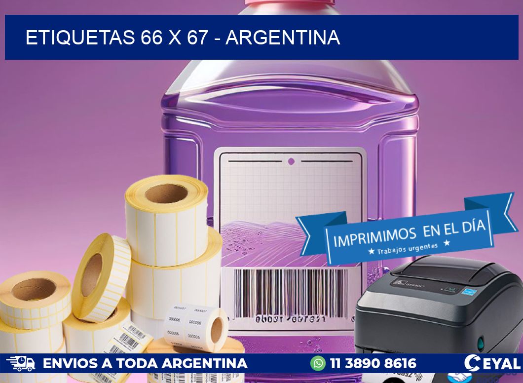 ETIQUETAS 66 x 67 - ARGENTINA