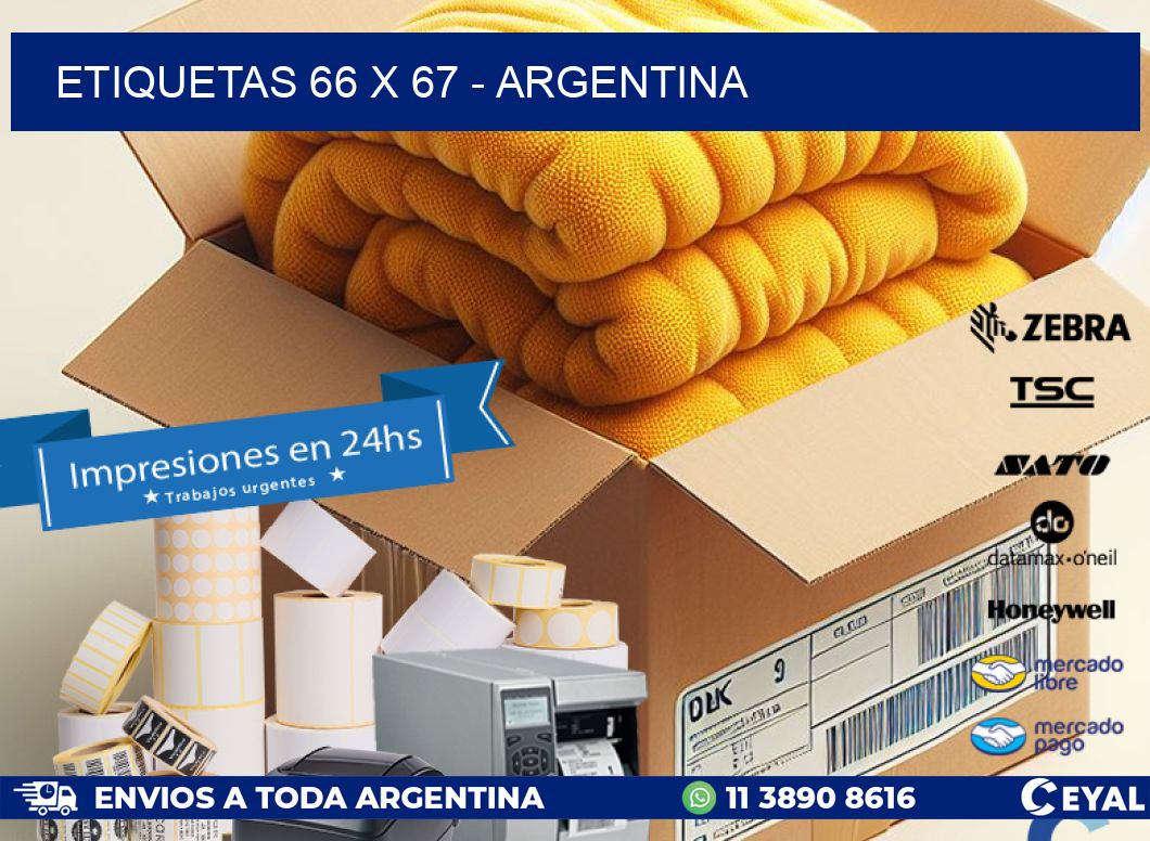 ETIQUETAS 66 x 67 - ARGENTINA