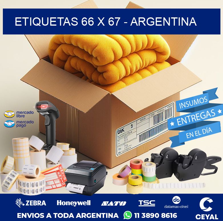 ETIQUETAS 66 x 67 - ARGENTINA