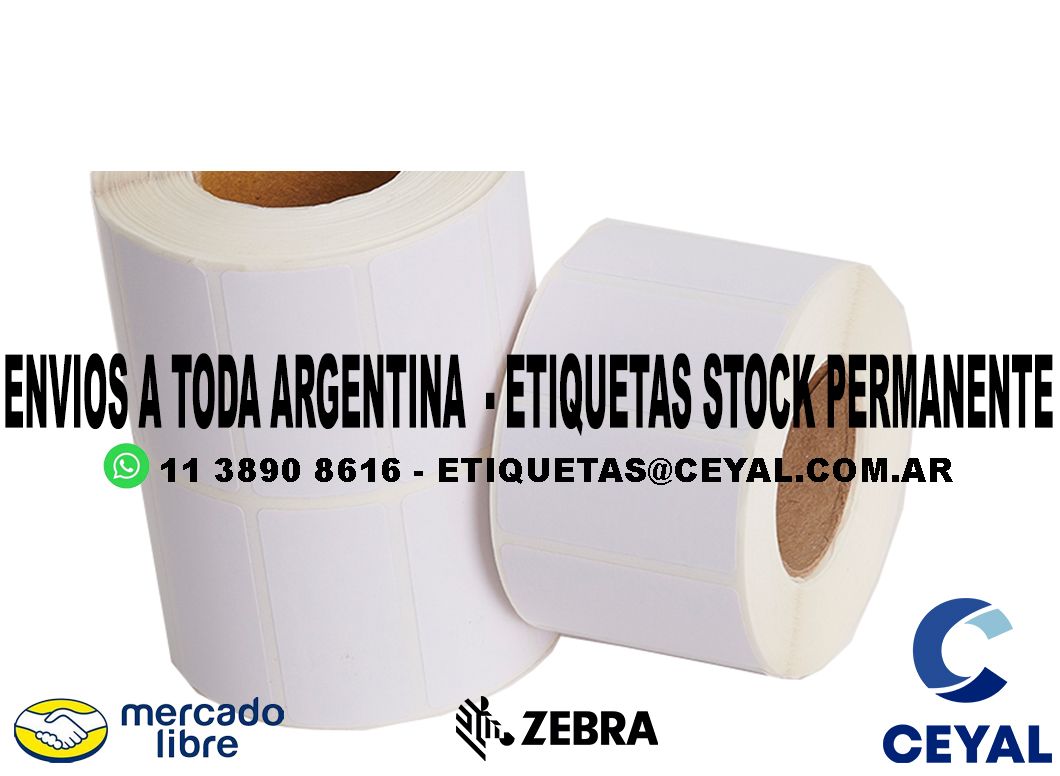 ETIQUETAS 74 x 56 - ARGENTINA ENVIOS VIA CARGO