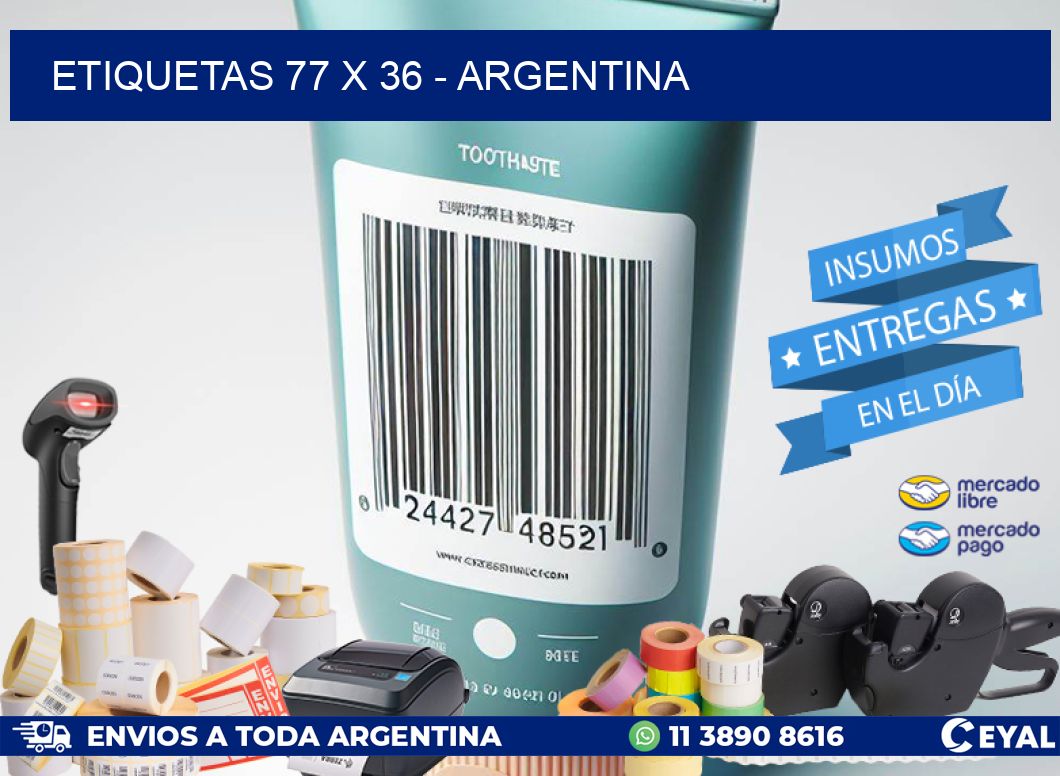 ETIQUETAS 77 x 36 - ARGENTINA