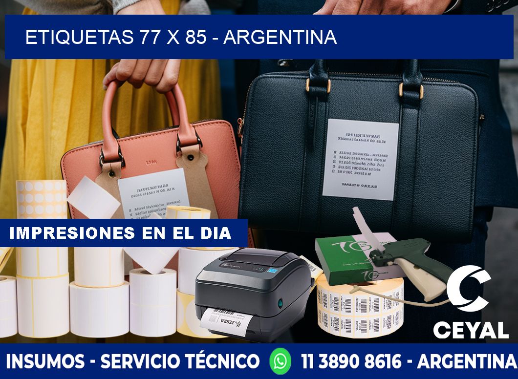 ETIQUETAS 77 x 85 - ARGENTINA