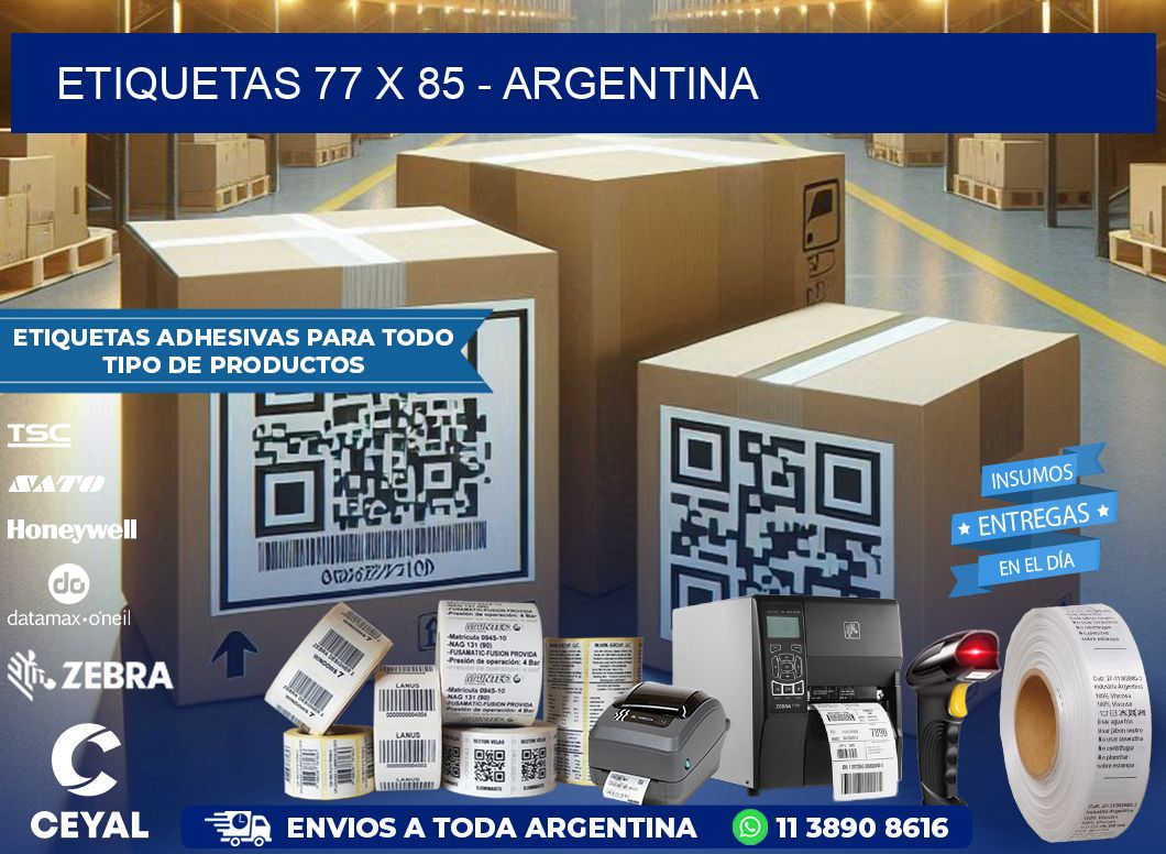 ETIQUETAS 77 x 85 - ARGENTINA