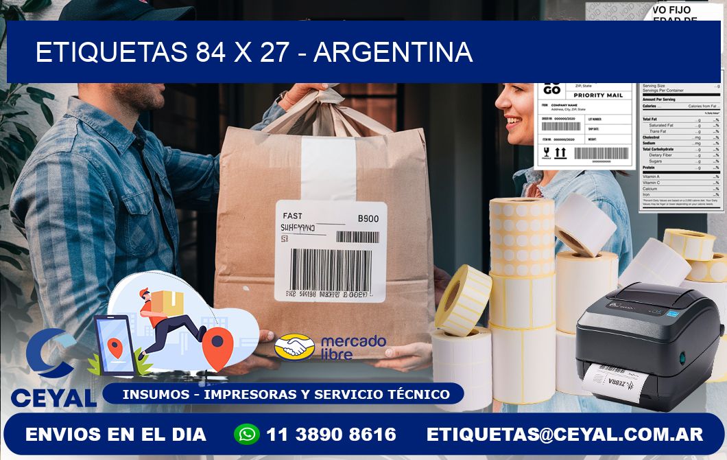 ETIQUETAS 84 x 27 - ARGENTINA