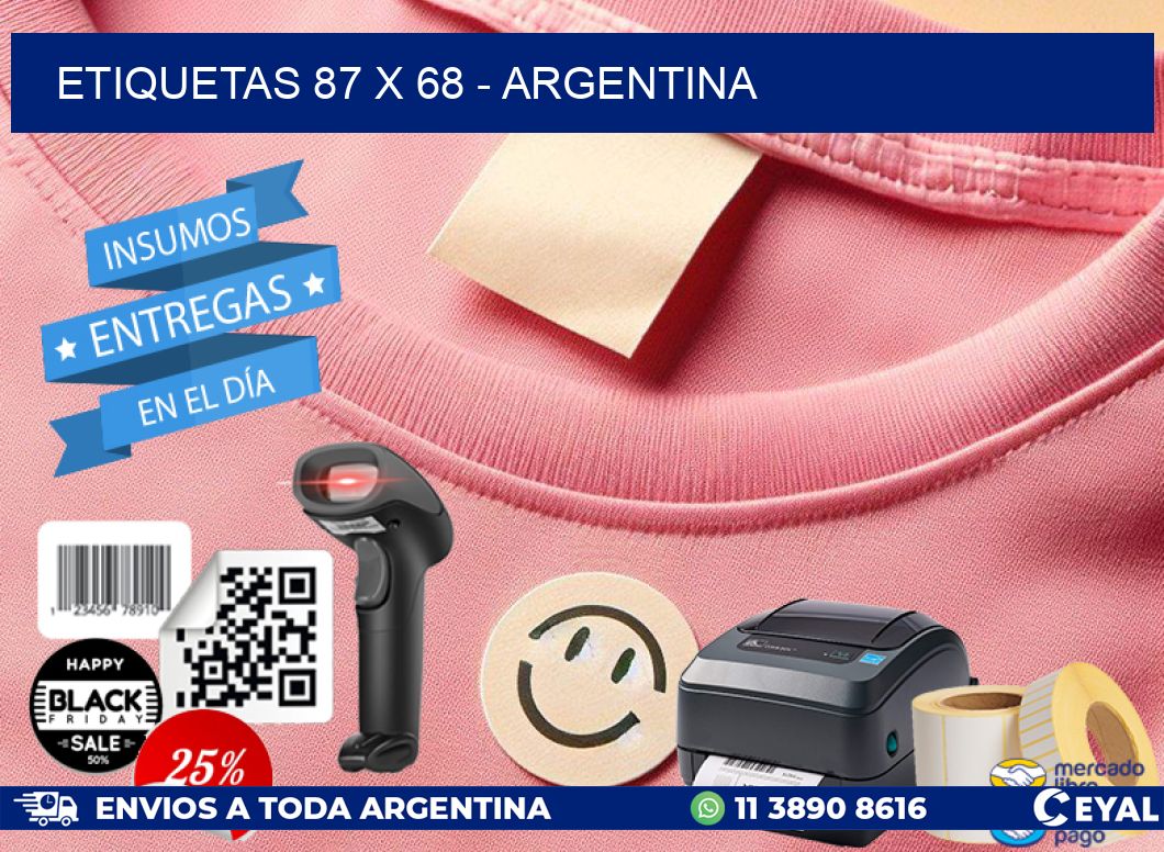 ETIQUETAS 87 x 68 - ARGENTINA