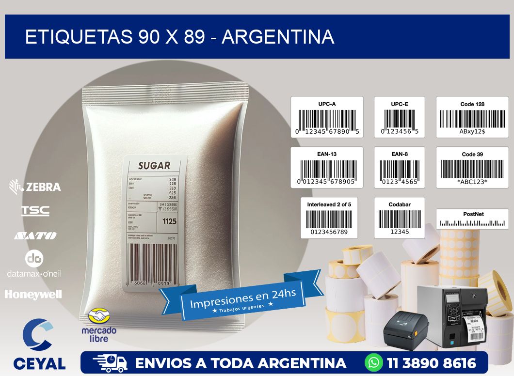 ETIQUETAS 90 x 89 - ARGENTINA