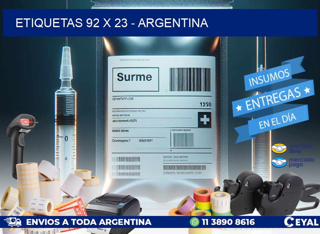 ETIQUETAS 92 x 23 - ARGENTINA