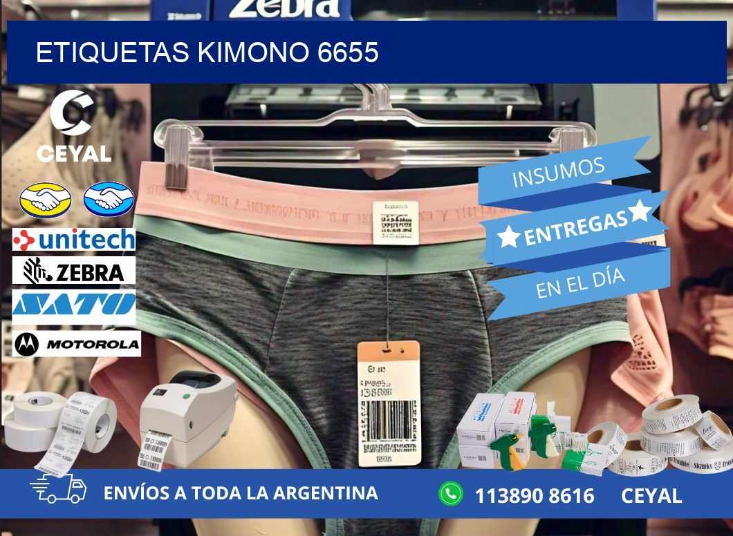 ETIQUETAS KIMONO 6655