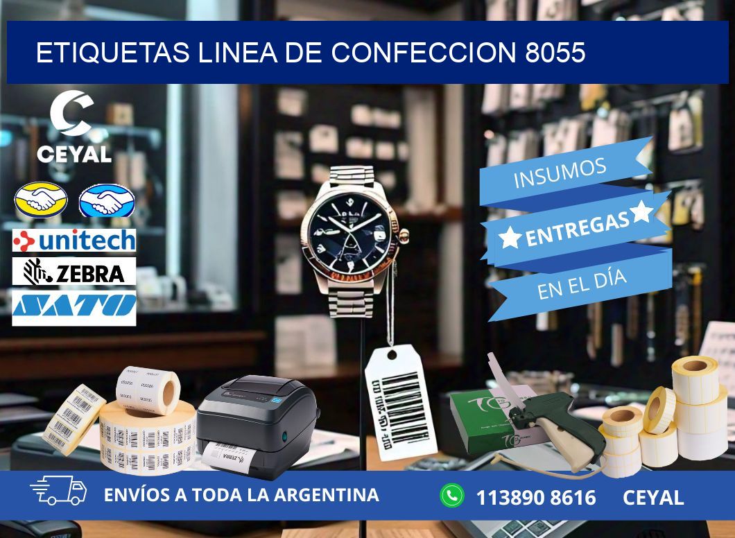 ETIQUETAS LINEA DE CONFECCION 8055