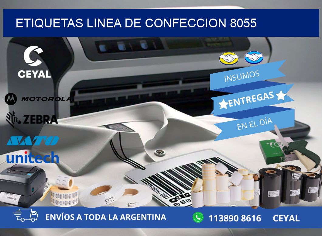 ETIQUETAS LINEA DE CONFECCION 8055