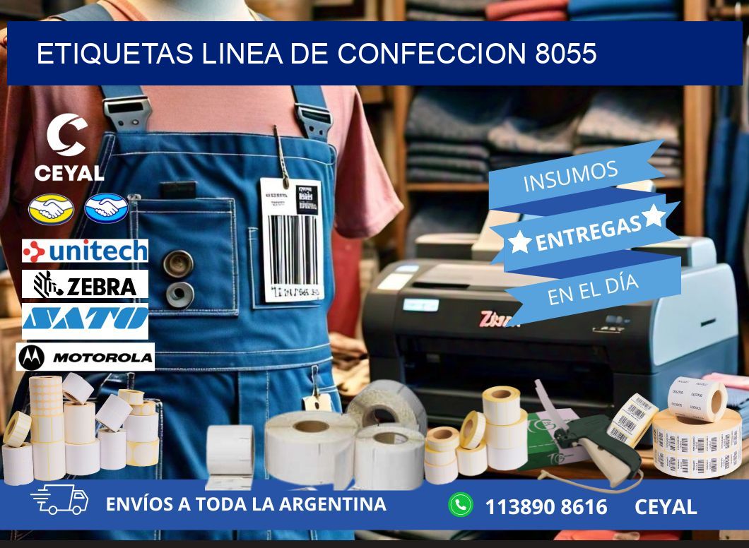 ETIQUETAS LINEA DE CONFECCION 8055