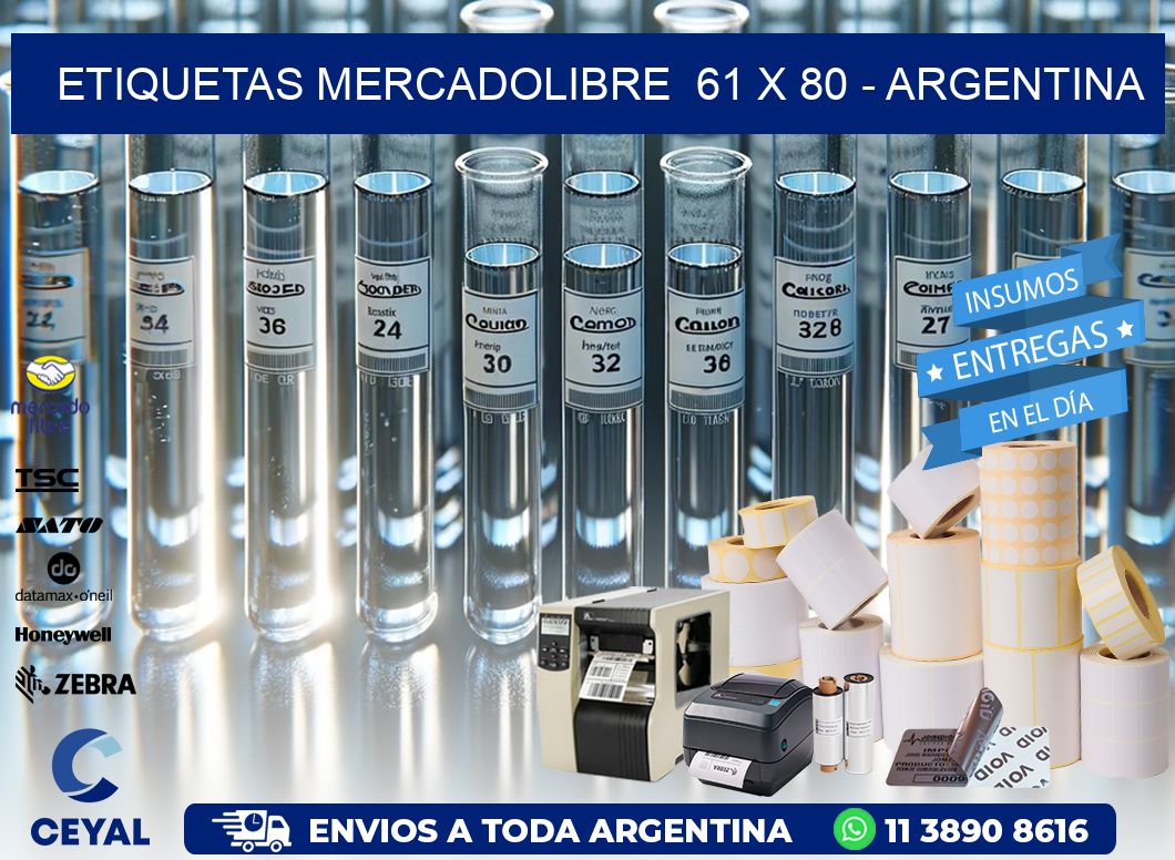 ETIQUETAS MERCADOLIBRE  61 x 80 – ARGENTINA