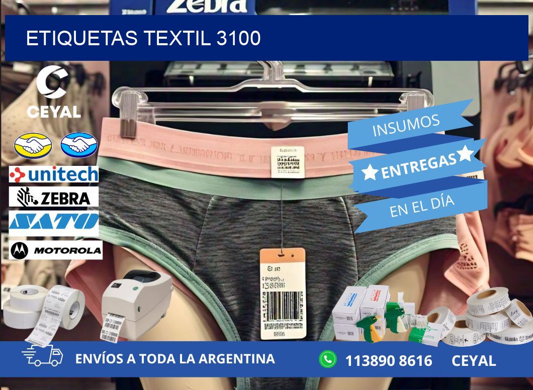 ETIQUETAS TEXTIL 3100