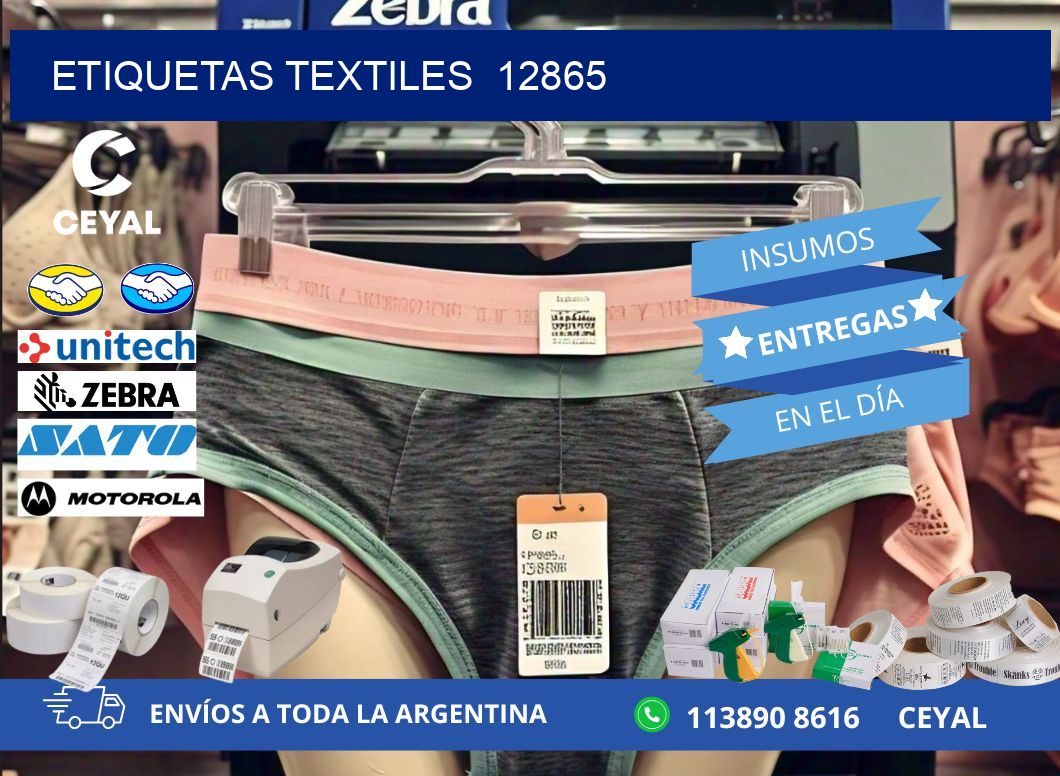 ETIQUETAS TEXTILES  12865