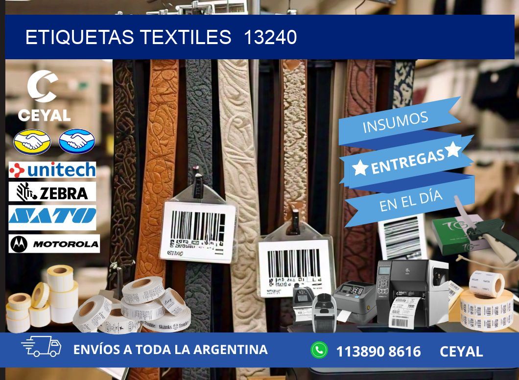 ETIQUETAS TEXTILES  13240