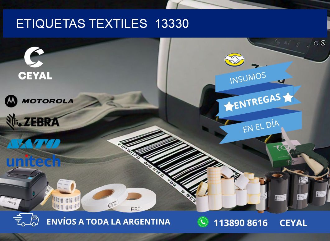 ETIQUETAS TEXTILES  13330