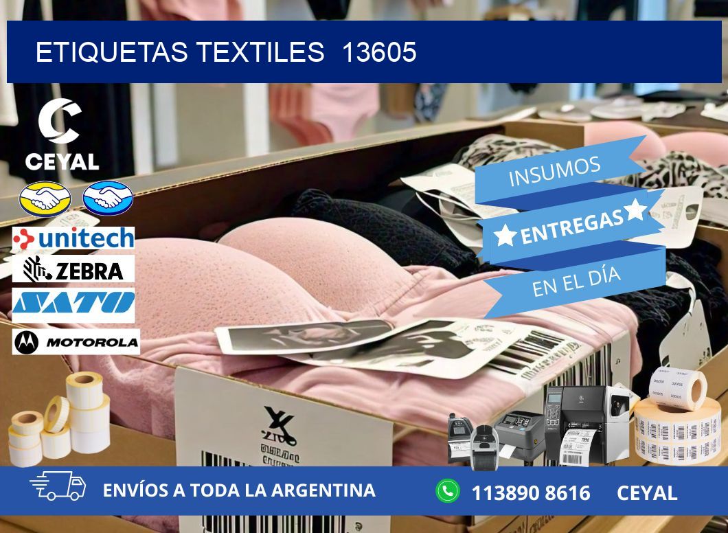 ETIQUETAS TEXTILES  13605