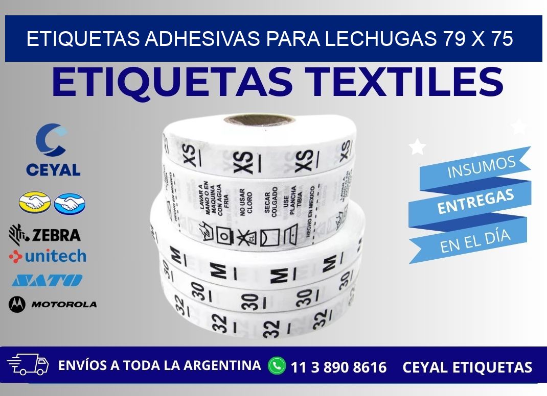 ETIQUETAS ADHESIVAS PARA LECHUGAS 79 x 75