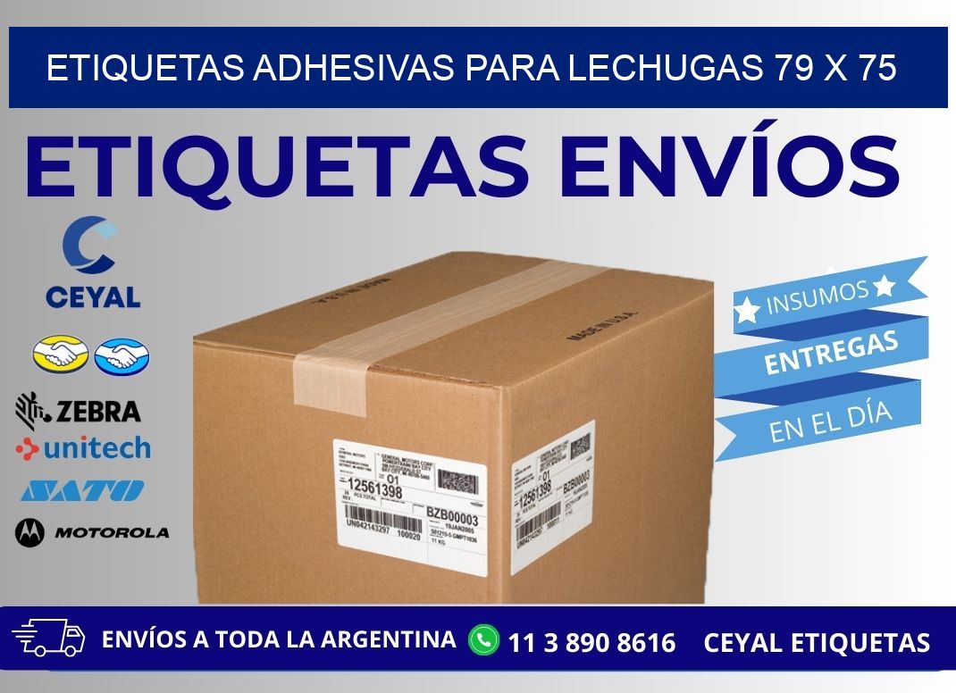 ETIQUETAS ADHESIVAS PARA LECHUGAS 79 x 75