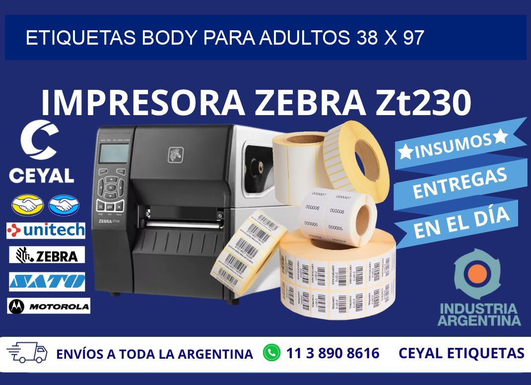 ETIQUETAS BODY PARA ADULTOS 38 x 97