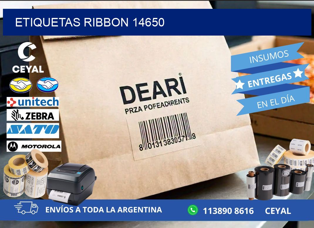 ETIQUETAS RIBBON 14650