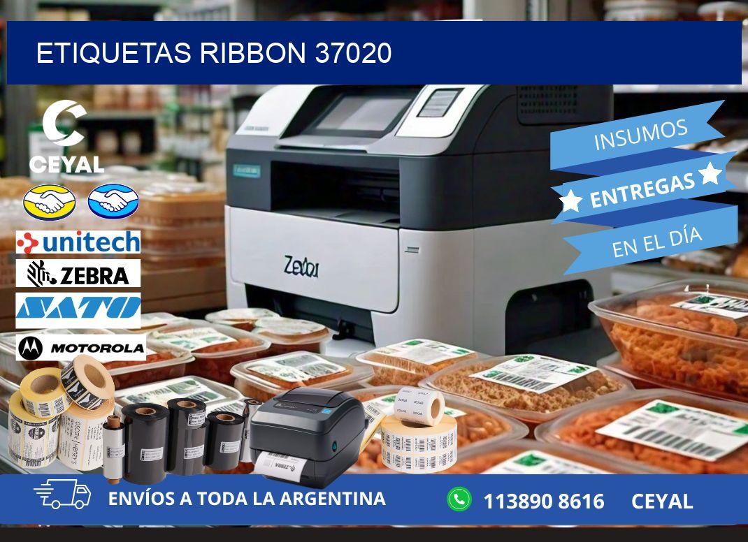 ETIQUETAS RIBBON 37020