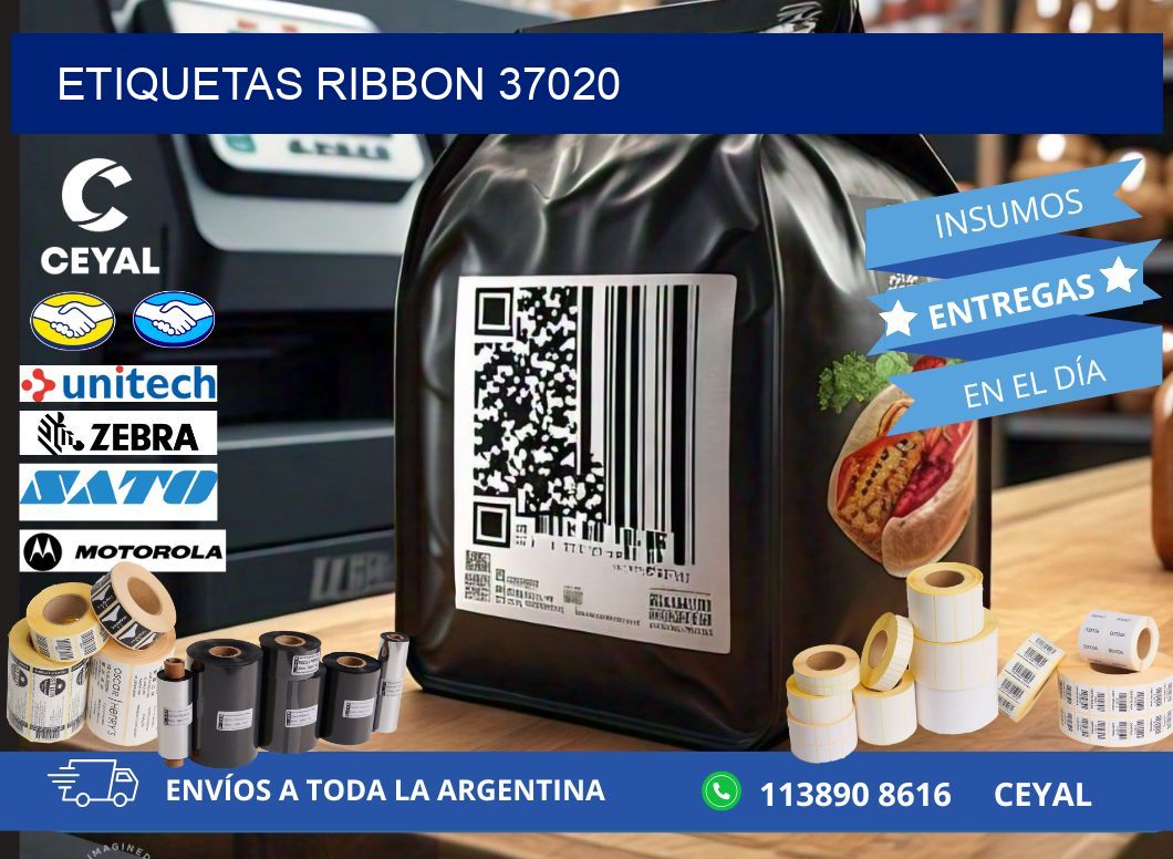 ETIQUETAS RIBBON 37020