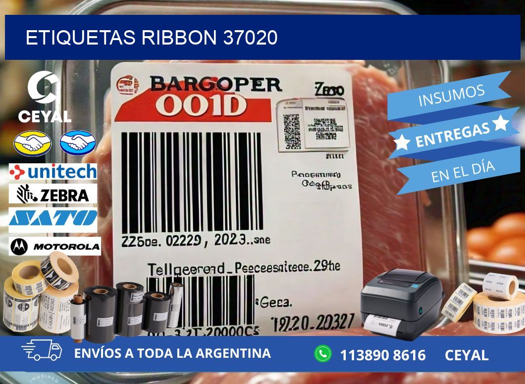 ETIQUETAS RIBBON 37020