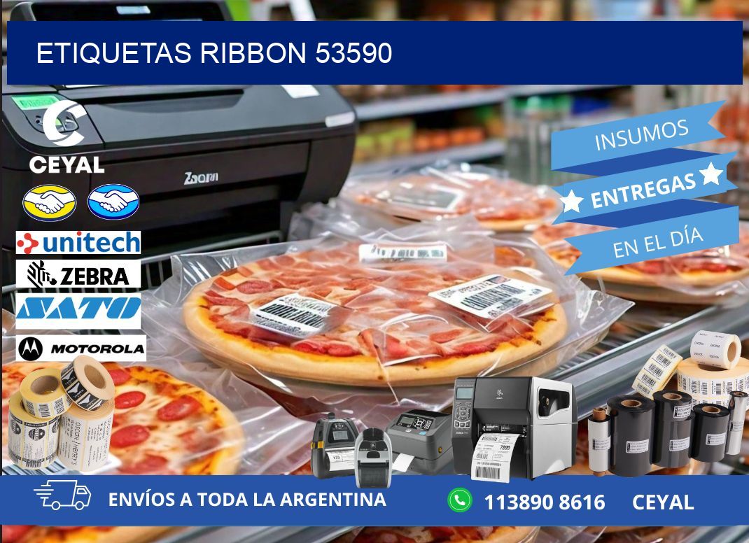 ETIQUETAS RIBBON 53590