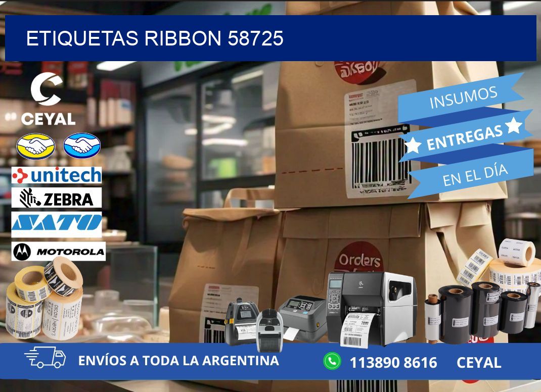 ETIQUETAS RIBBON 58725