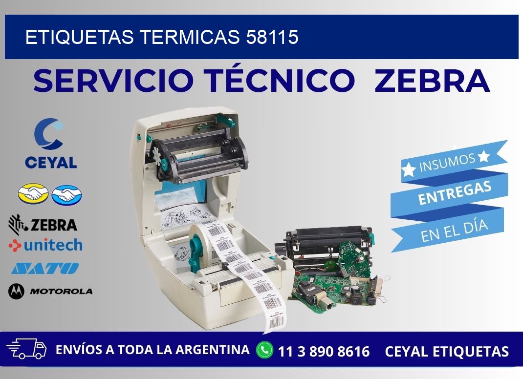 ETIQUETAS TERMICAS 58115