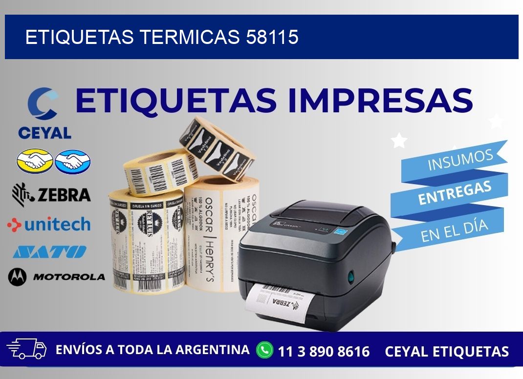 ETIQUETAS TERMICAS 58115