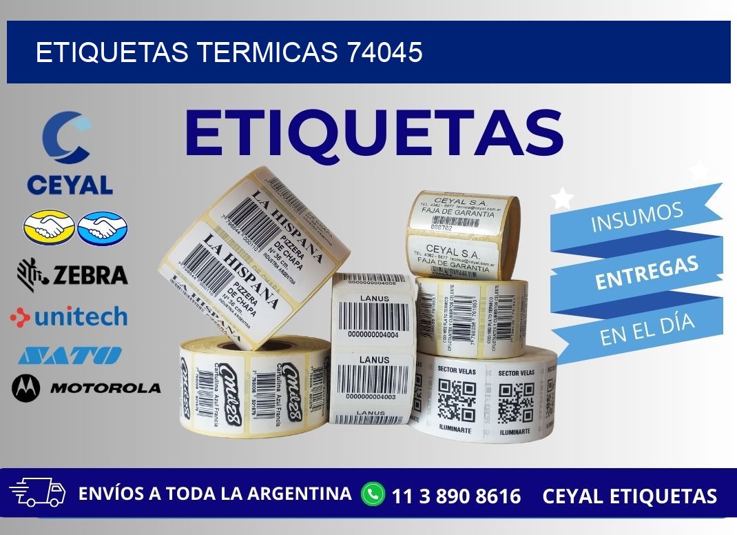 ETIQUETAS TERMICAS 74045