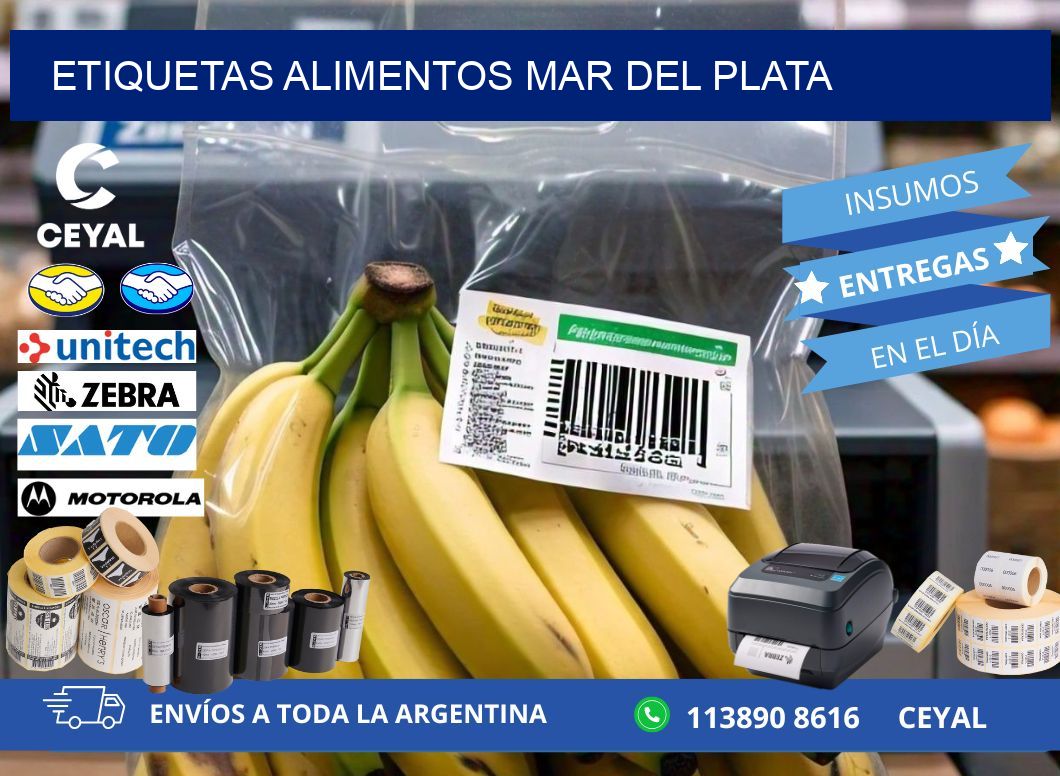 Etiquetas alimentos Mar del Plata