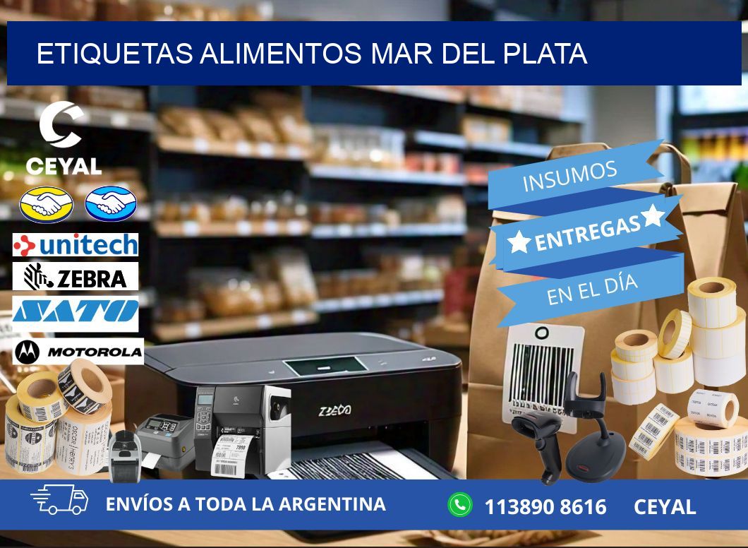 Etiquetas alimentos Mar del Plata