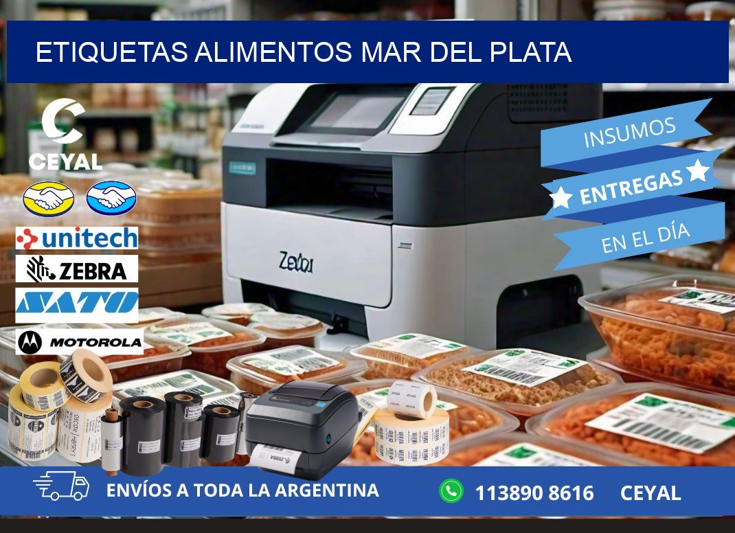 Etiquetas alimentos Mar del Plata