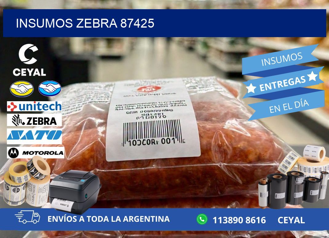 INSUMOS ZEBRA 87425