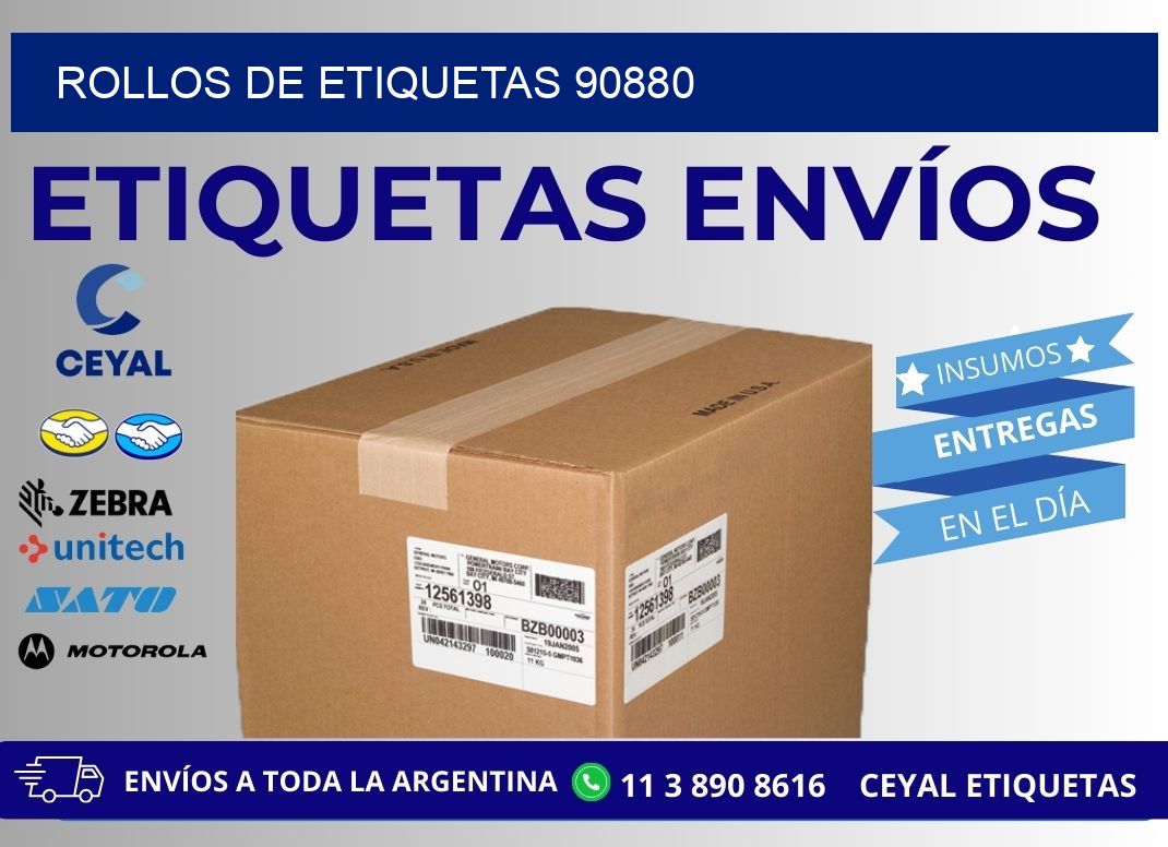 ROLLOS DE ETIQUETAS 90880