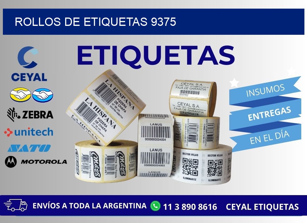 ROLLOS DE ETIQUETAS 9375