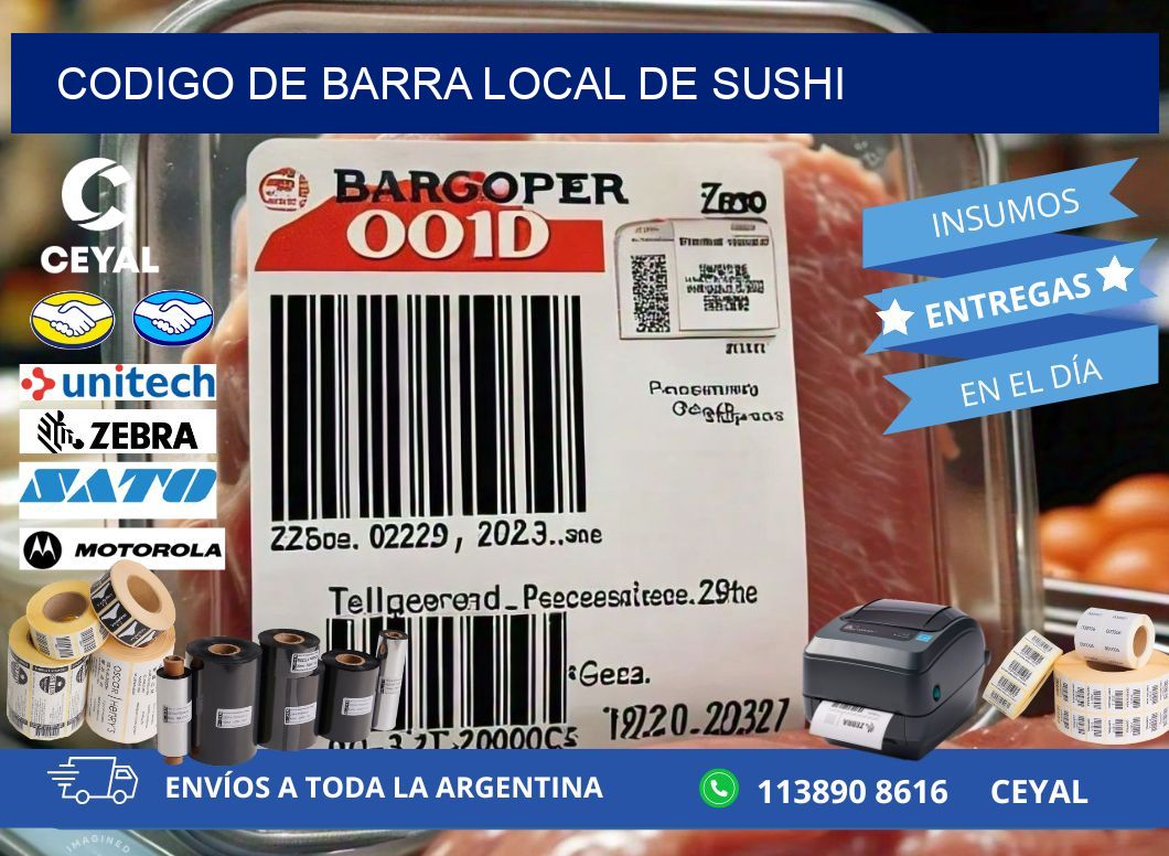 codigo de barra LOCAL DE SUSHI