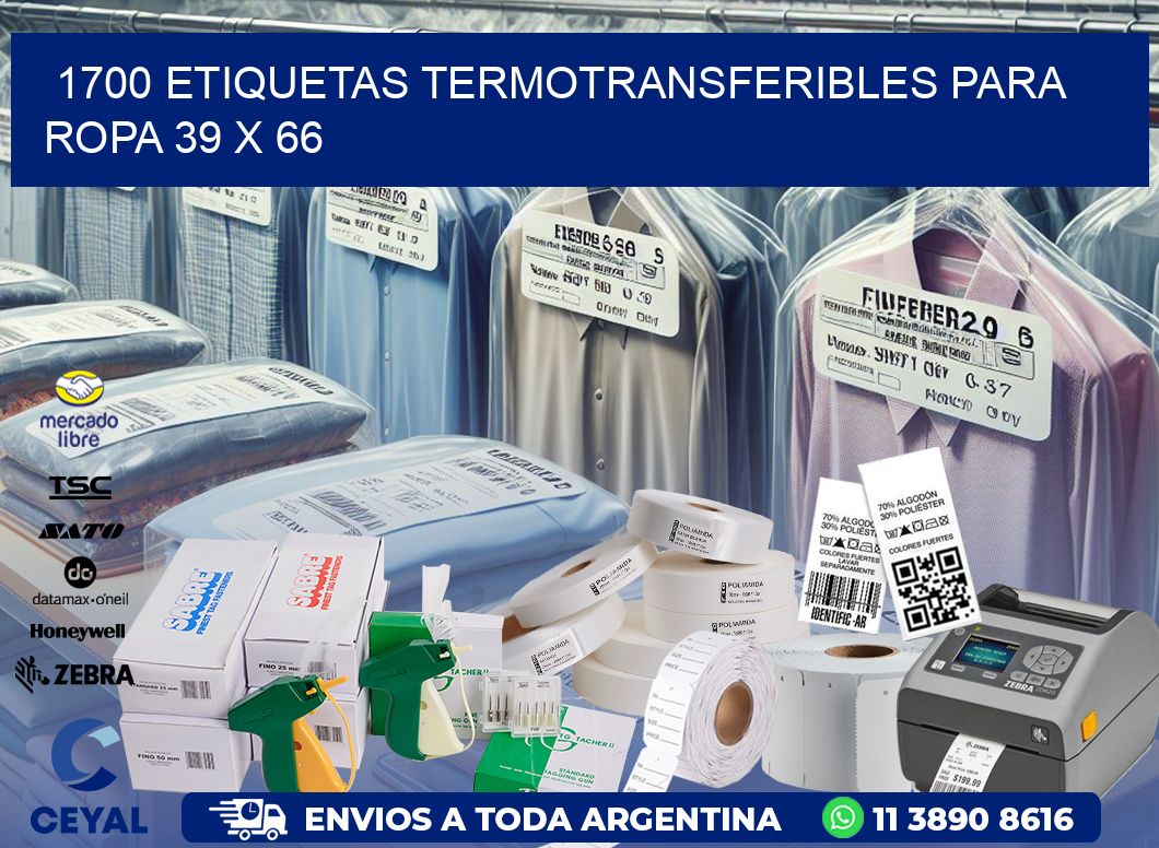 1700 ETIQUETAS TERMOTRANSFERIBLES PARA ROPA 39 x 66