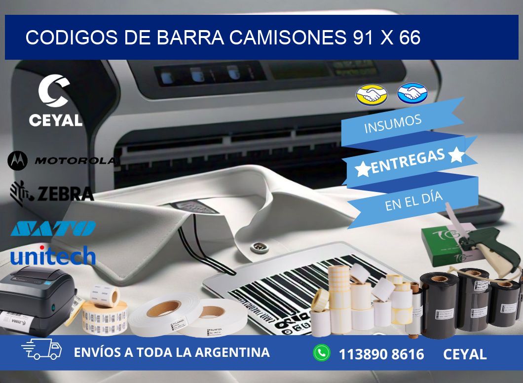 CODIGOS DE BARRA CAMISONES 91 x 66