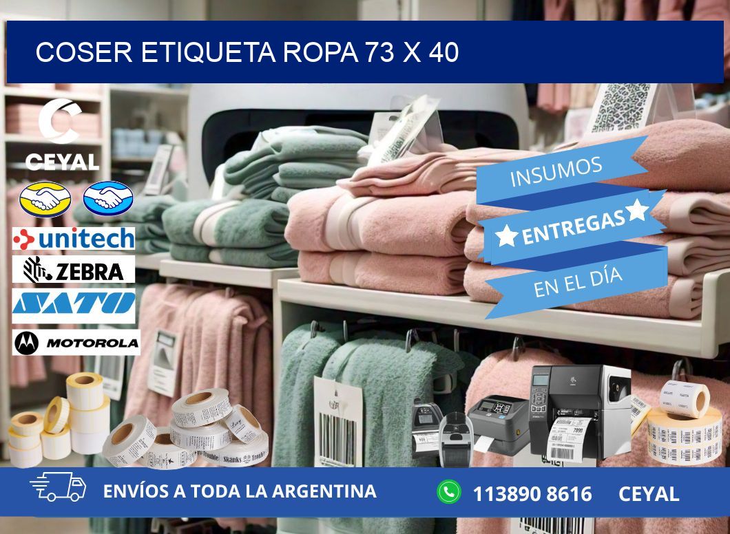 COSER ETIQUETA ROPA 73 x 40